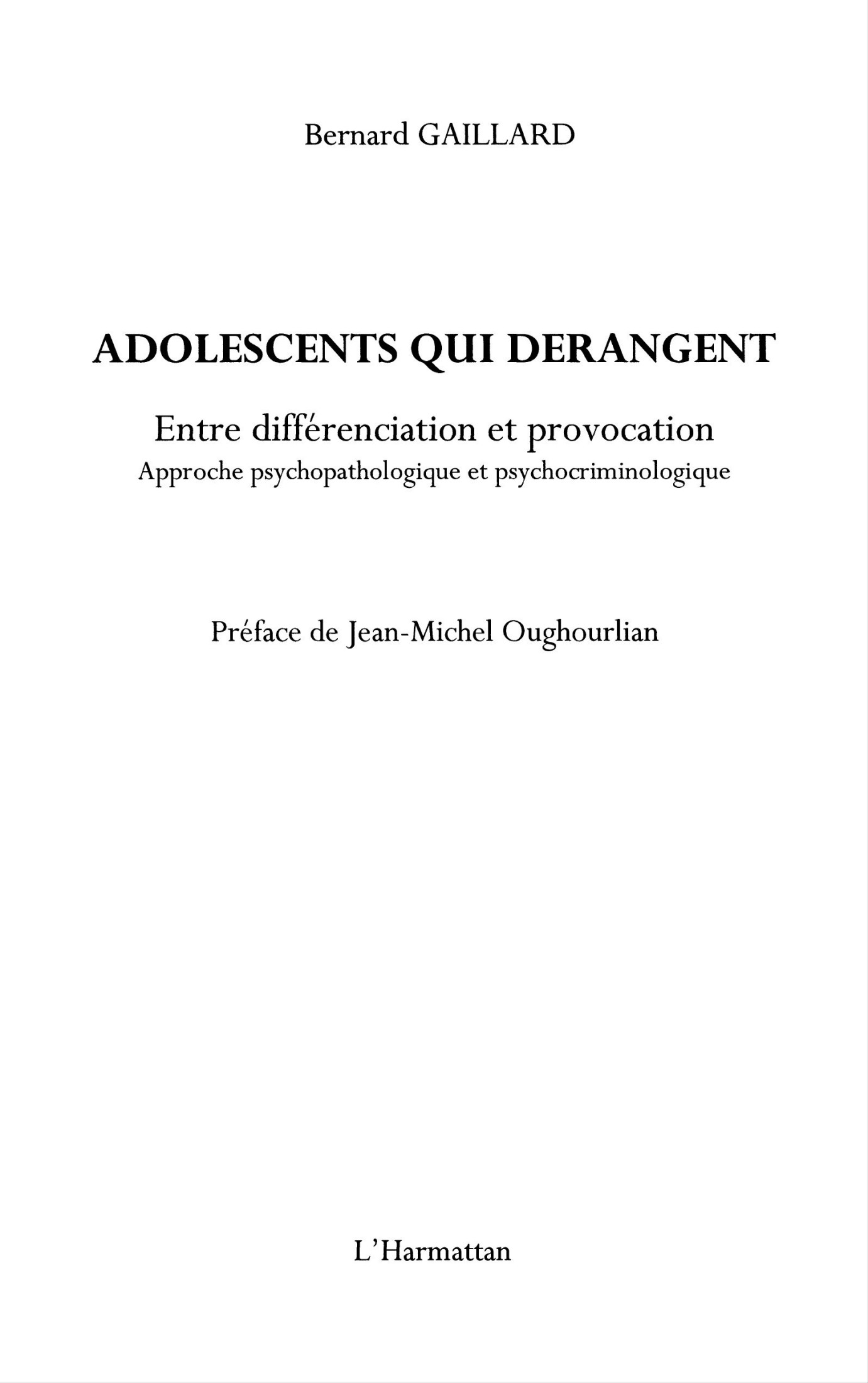 Adolescents qui derangent