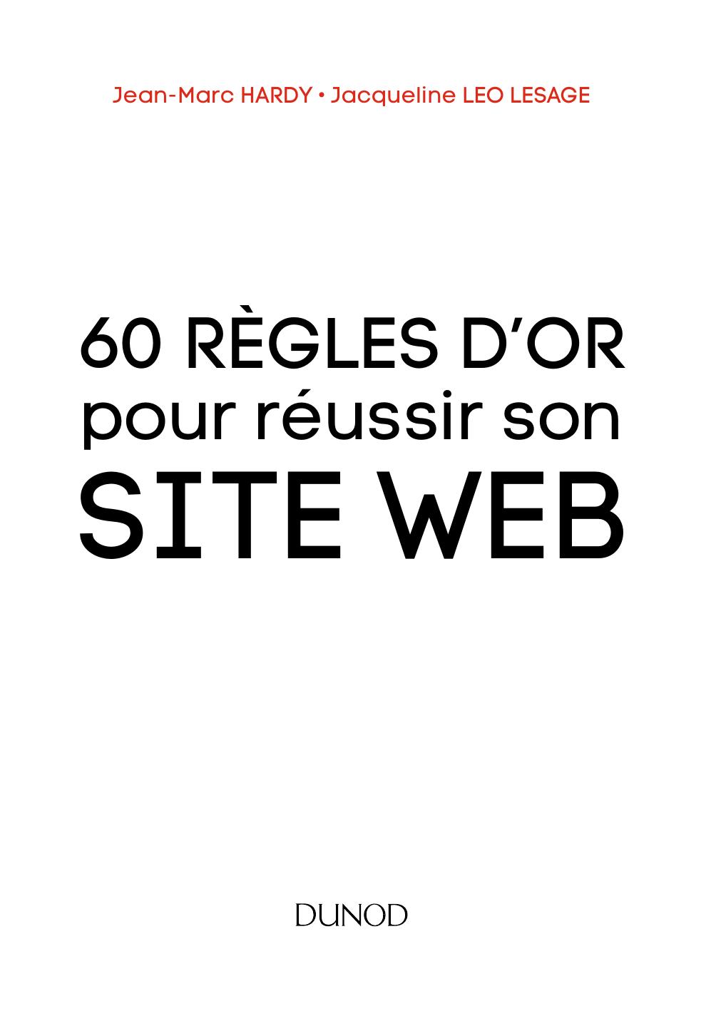60 regles d’or pour reussir son site web