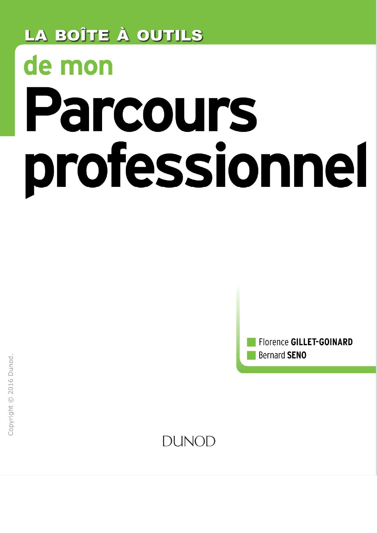 La Boîte à outils de mon parcours professionnel