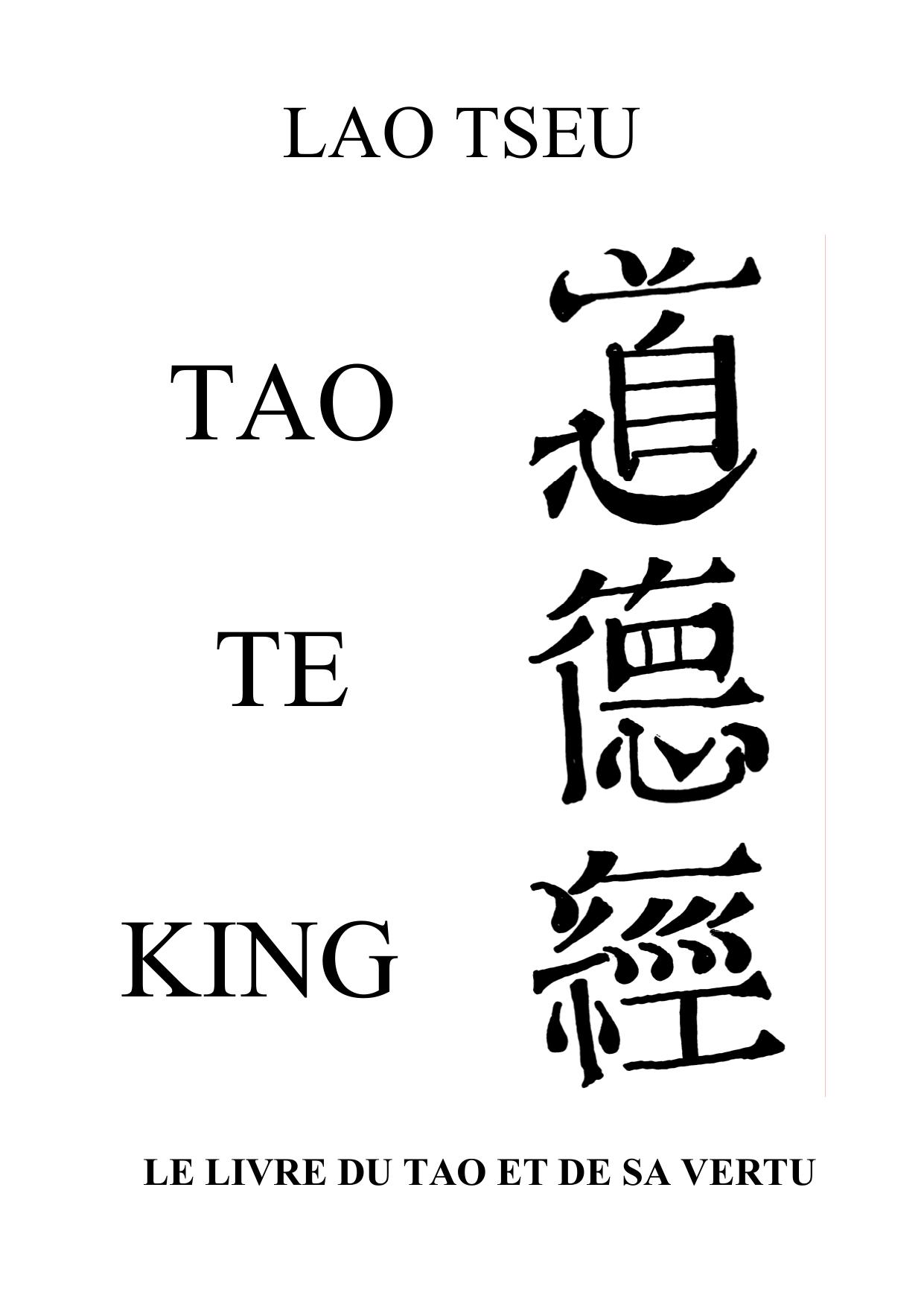 TAO TE KING