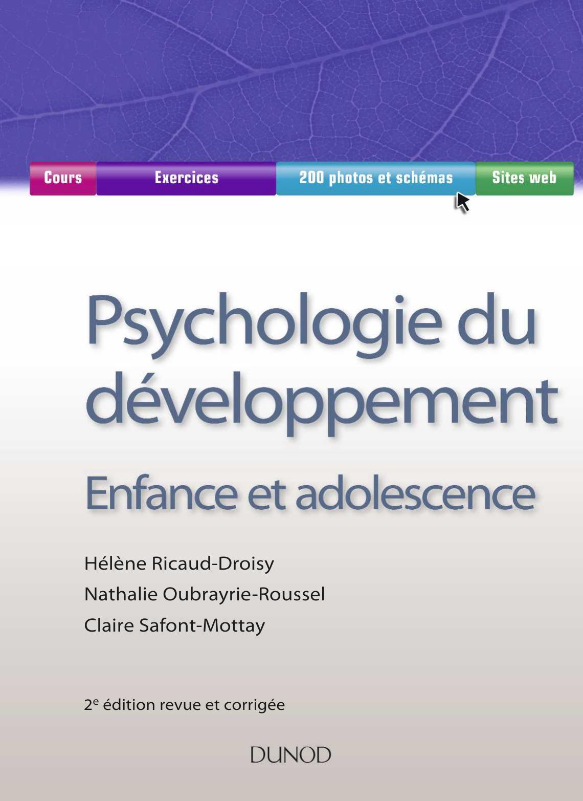 Manuel Visuel de Psychologie du développement – Enfance et adolescence