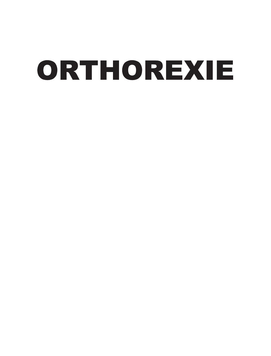 Orthorexie