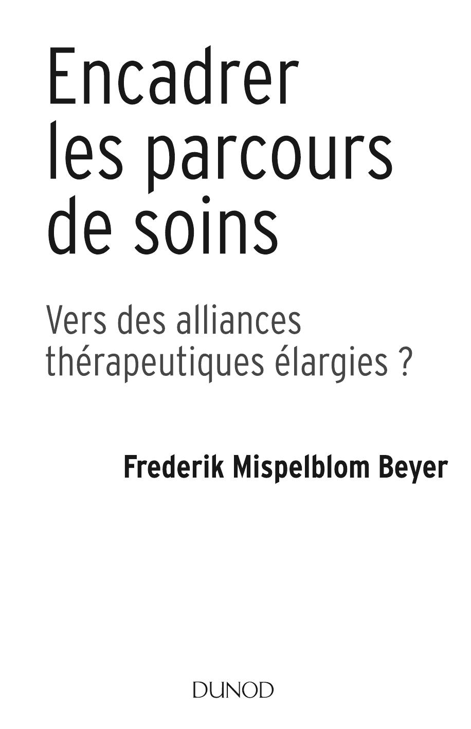 Encadrer des parcours de soins